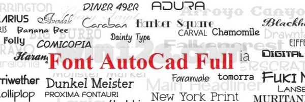 Download AutoCAD Fonts Library in 2025